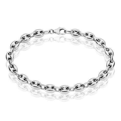 Bracelet Or Jaune Maille Grain de Café - Femme pas cher 