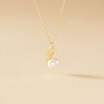 Collier Leta Or Jaune Perle De Culture Et Oxyde De Zirconium - Colliers Femme | Histoire d&rsquo;Or