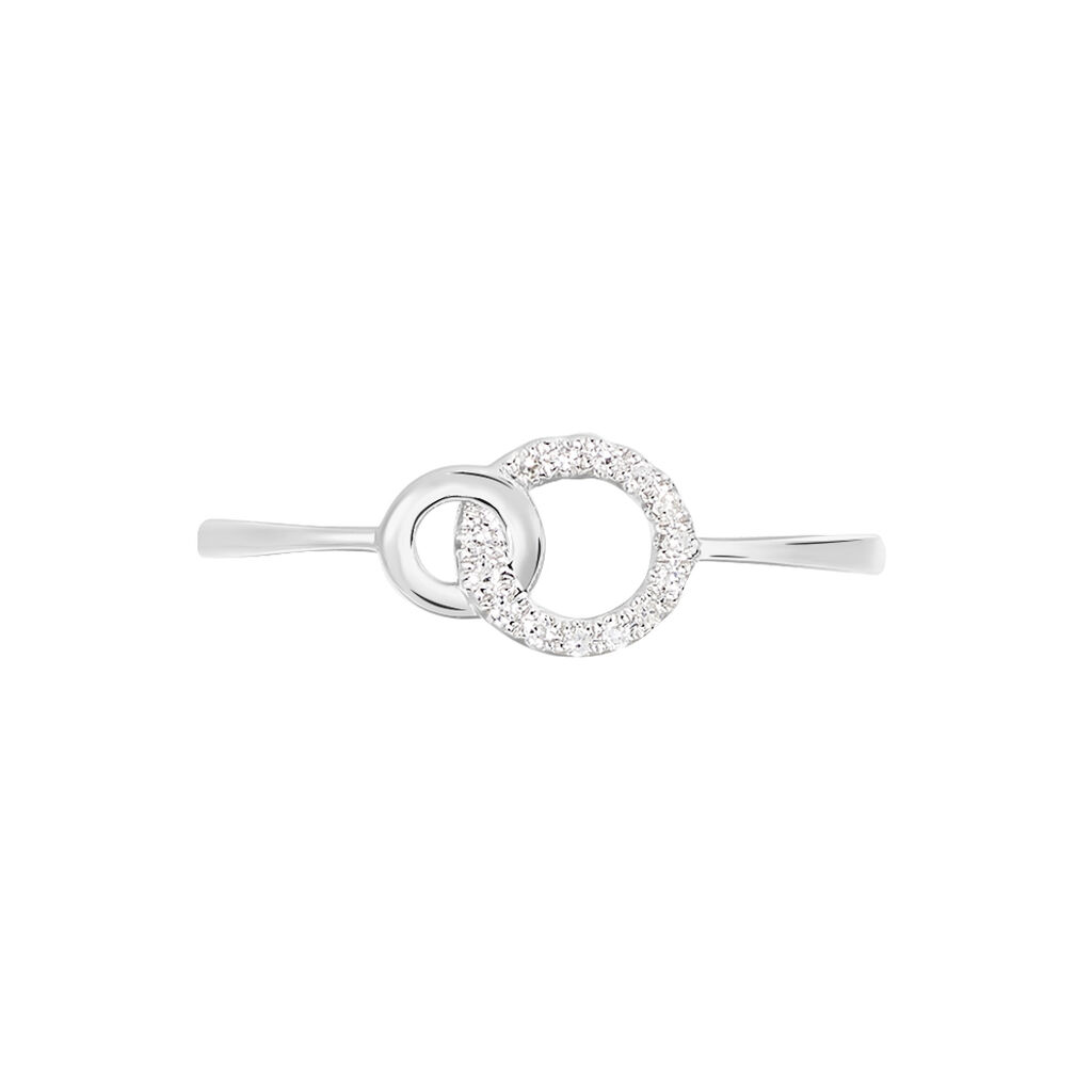 Bague Mahaut Or Blanc Diamant - Bagues avec pierre Femme | Histoire d’Or