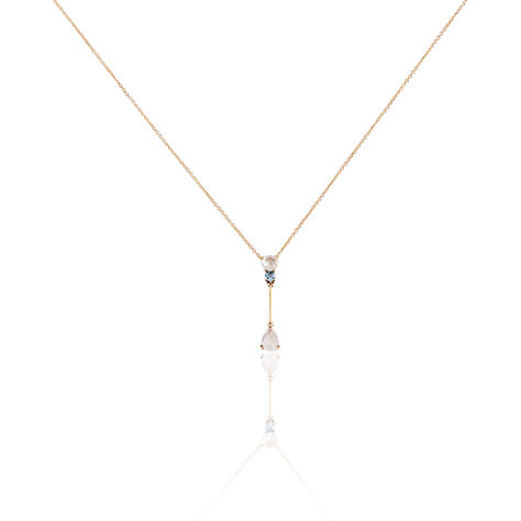 Collier Belen Or Rose Topaze Et Quartz - Colliers Femme | Histoire d’Or