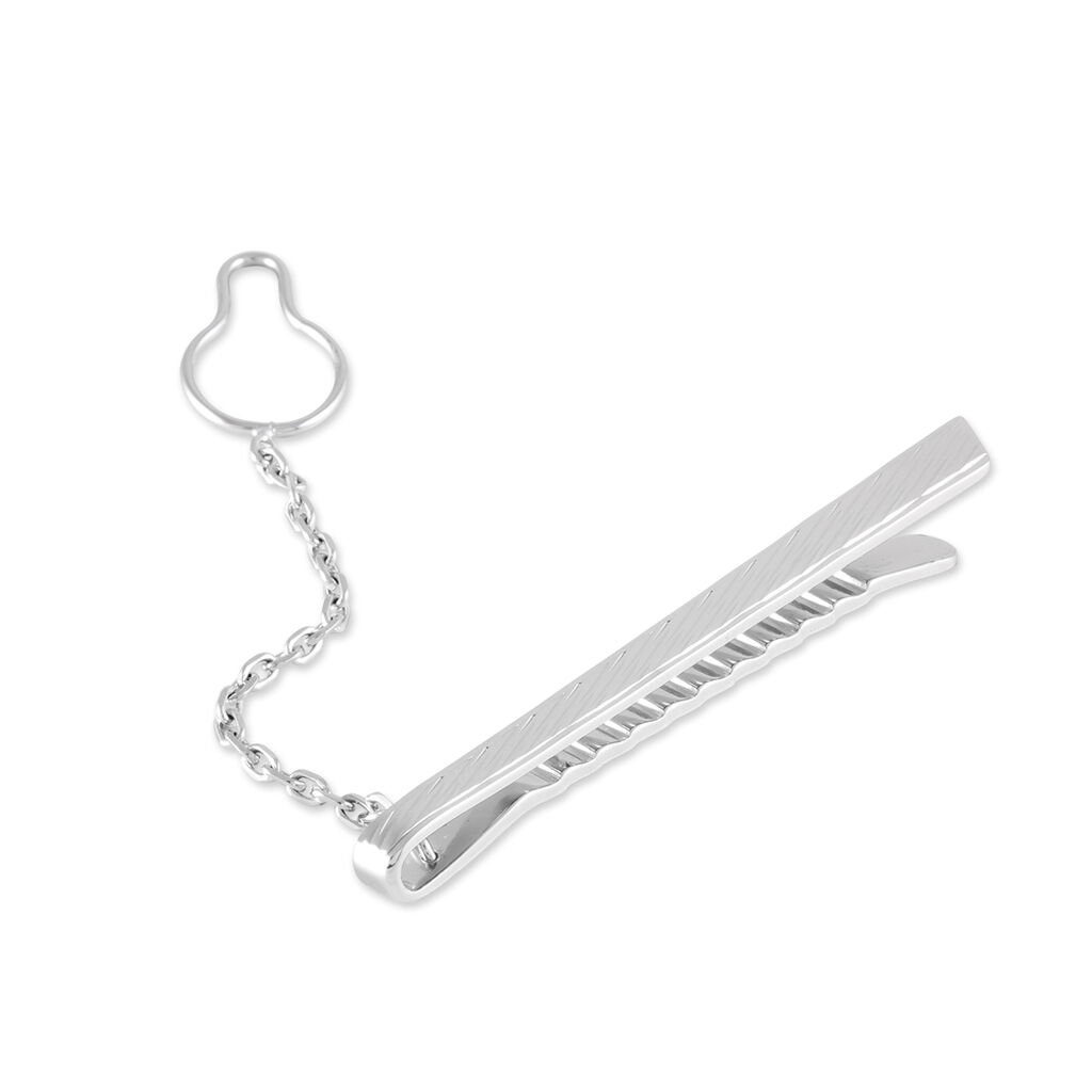 Pince Cravate Devi Argent Blanc - Autres bijoux Homme | Histoire d’Or