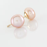 Boucles D'oreilles Puces Kesya Or Jaune Perle De Culture - Clous d'oreilles Femme | Histoire d&rsquo;Or