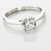 Bague Solitaire Fiona Or Blanc Diamant Synthetique - Bagues solitaires Femme | Histoire d’Or