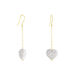 Boucles D'oreilles Pendantes Messaouda Or Jaune Strass - Boucles d'oreilles pendantes Femme | Histoire d’Or
