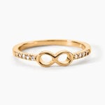 Bague Plaqu&eacute; Or Daniset Oxydes De Zirconium - Bagues avec pierre Femme | Histoire d&rsquo;Or