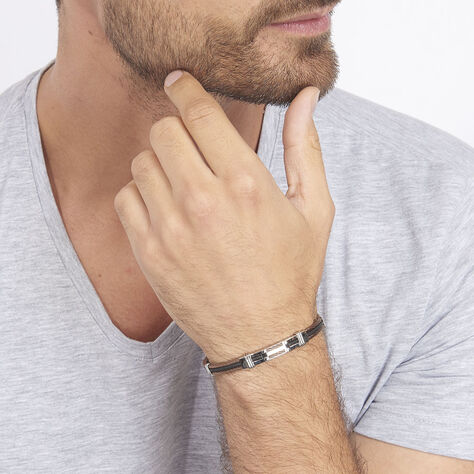 Bracelet Jourdan Corelieae Acier Bicolore - Bracelets Homme | Histoire d’Or