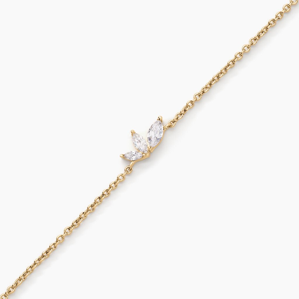 Bracelet Siona Plaque Or Jaune Oxyde De Zirconium - Bracelets Femme | Histoire d&rsquo;Or