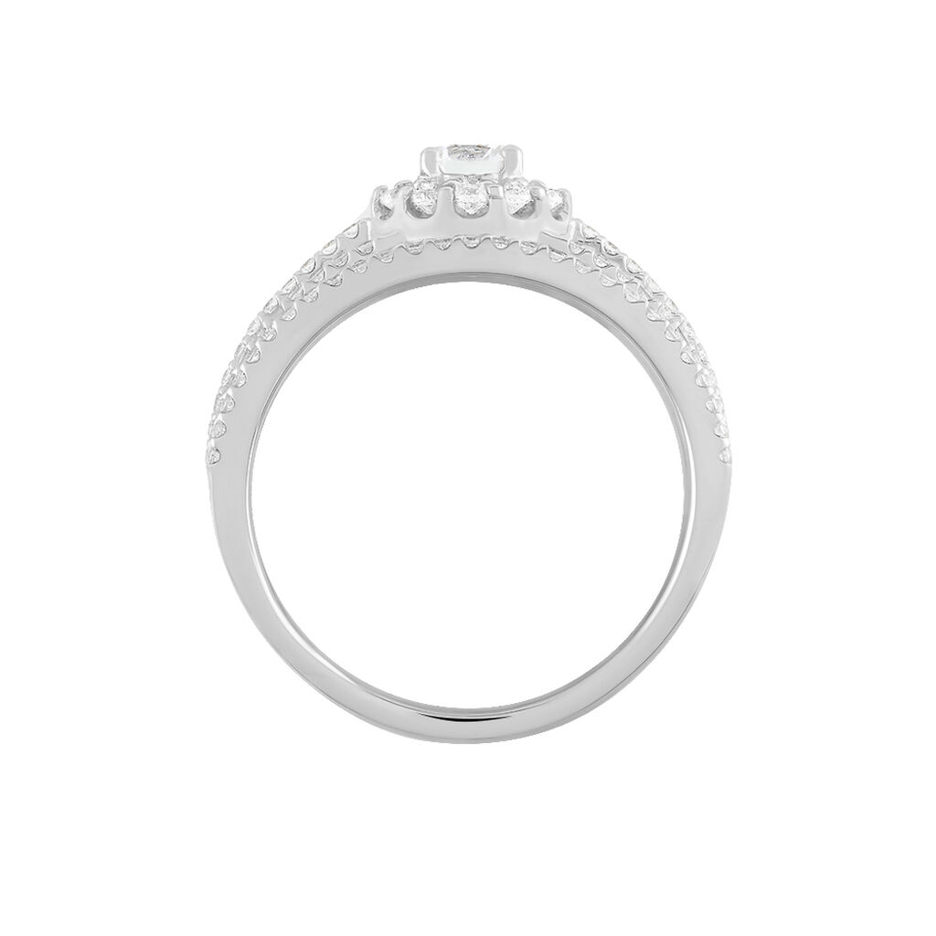 Bague Solitaire Iolente Argent Oxyde De Zirconium - Bagues solitaires Femme | Histoire d&rsquo;Or