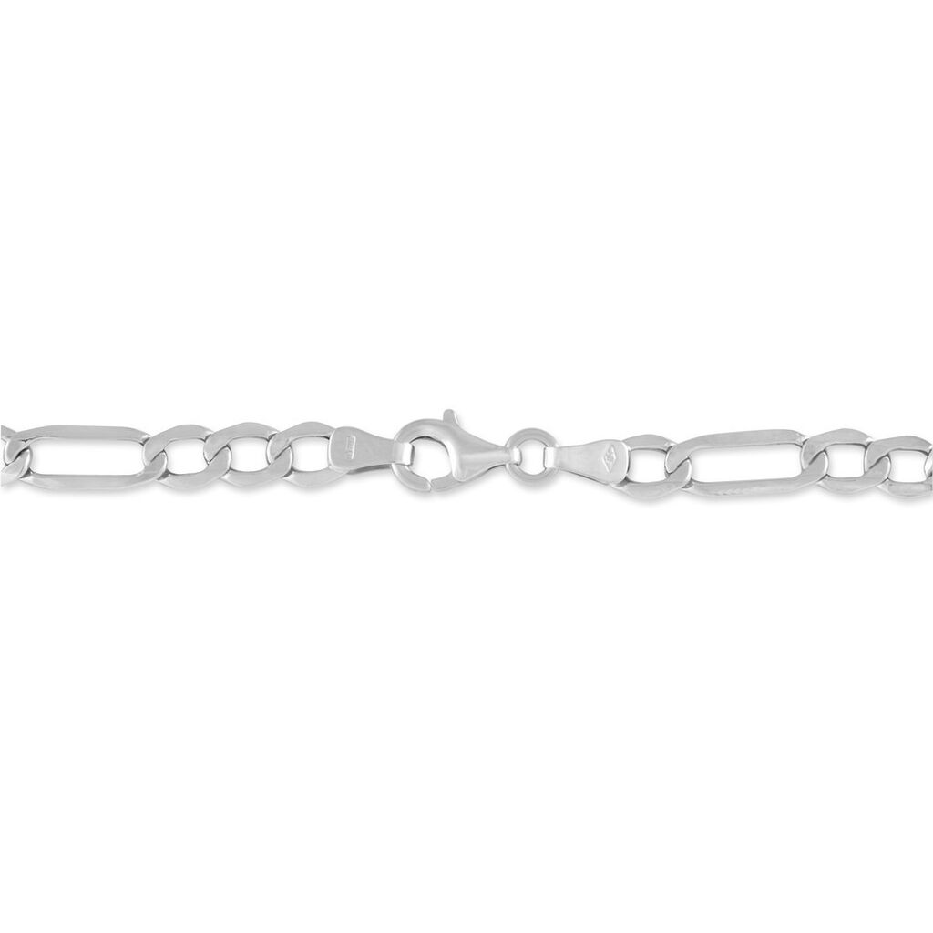 Bracelet Vivian Maille Alternee 1/3 Argent Blanc - Bracelets cha&icirc;ne Homme | Histoire d&rsquo;Or