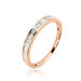 Bague Clemence Or Rose Diamant - Bagues avec pierre Femme | Histoire d’Or