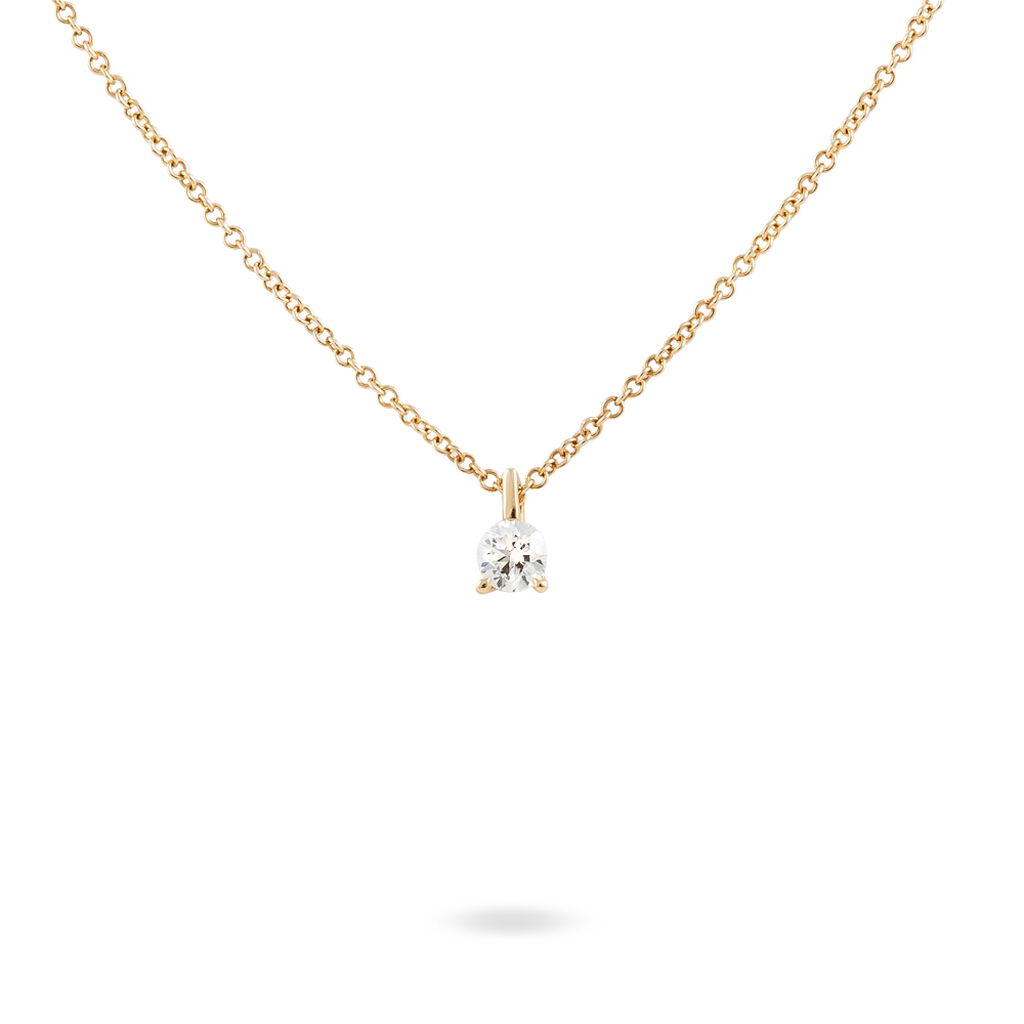 Collier Jenefer Or Jaune Diamant - Colliers Femme | Histoire d&rsquo;Or