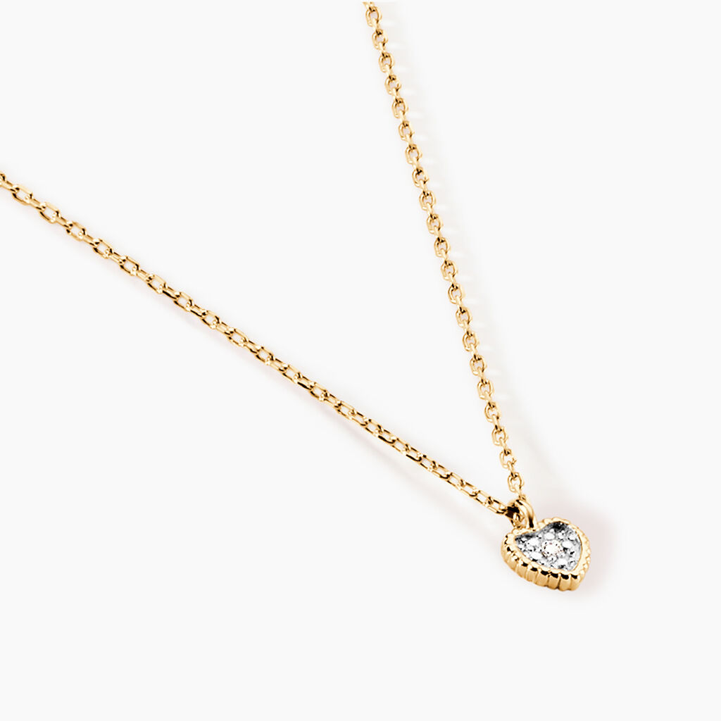 Collier Mon 1er Diamant Or Rose Diamant - Colliers Femme | Histoire d&rsquo;Or