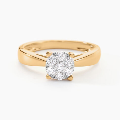 Bague Solitaire Artemis Or Jaune Diamant - Bagues solitaires Femme | Histoire d&rsquo;Or