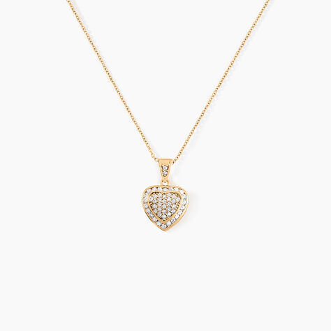 Collier Rhadijaae Plaqué Or Jaune Oxyde De Zirconium - Colliers Femme | Histoire d’Or