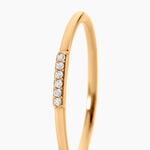 Bague Carmelia Plaqu&eacute; Or Jaune Oxyde De Zirconium - Bagues avec pierre Femme | Histoire d&rsquo;Or