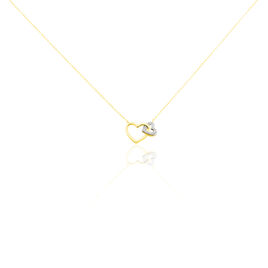 Collier Humberta Or Jaune Diamant - Colliers Coeur Femme | Histoire d’Or