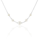 Collier Nephtysae Argent Blanc Perle De Culture - Colliers fantaisie Femme | Histoire d&rsquo;Or