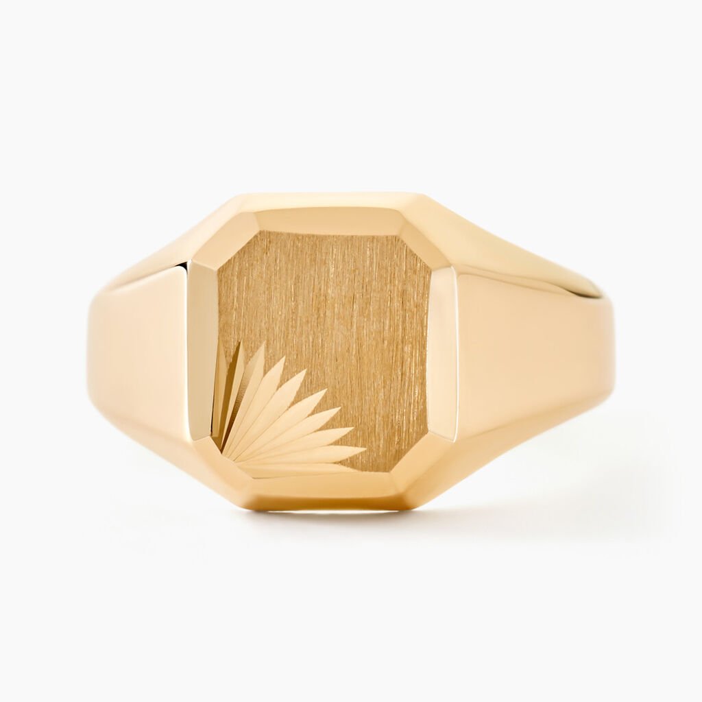 Chevali&egrave;re Gregg Carree Diamantee Soleil Or Jaune - Chevali&egrave;res Homme | Histoire d&rsquo;Or