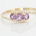 Bague Chloe Or Jaune Amethyste Et Oxyde De Zirconium - Bagues solitaires Femme | Histoire d’Or