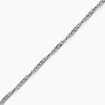 Bracelet Cinthia Acier Blanc - Bracelets cha&icirc;ne Femme | Histoire d&rsquo;Or