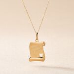 Pendentif Irenca Message Parchemin Or Jaune - Pendentifs Famille | Histoire d&rsquo;Or
