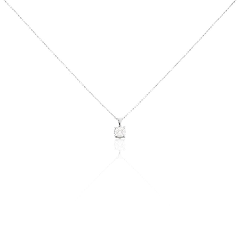Collier Artemis Or Blanc Diamant