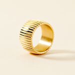 Bague Sicily Acier Dor&eacute; - Bagues fantaisie Femme | Histoire d&rsquo;Or