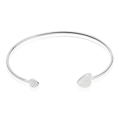 Bracelet Jonc Domitylle Argent Blanc Oxyde De Zirconium - Bracelets joncs Femme | Histoire d&rsquo;Or