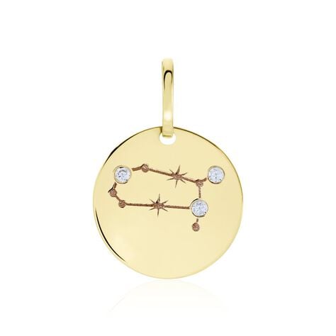 Pendentif Or Jaune Astraea Oxyde De Zirconium - Pendentifs Zodiaque Femme | Histoire d’Or