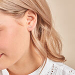 Boucles D'oreilles Puces Gemariah Or Jaune Diamant Synth&eacute;tique - Clous d'oreilles Femme | Histoire d&rsquo;Or