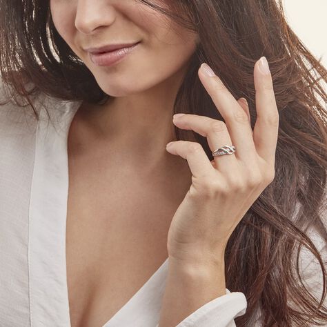 Bague Kayline Argent Oxyde De Zirconium - Bagues avec pierre Femme | Histoire d’Or