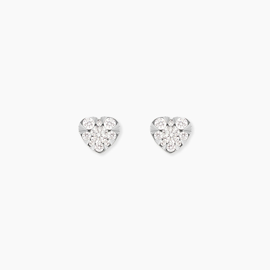 Boucles D'Oreilles Puces Shalee Or Jaune Diamant - Clous d'oreilles Femme | Histoire d&rsquo;Or