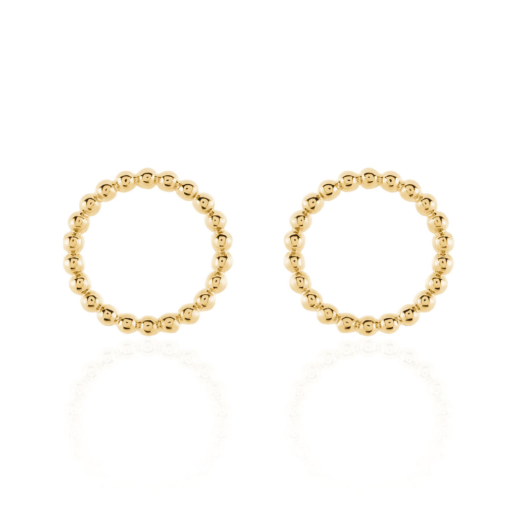 Boucles D'oreilles Puces Abigael Plaqué Or Jaune - Boucles d'oreilles fantaisie Femme | Histoire d’Or