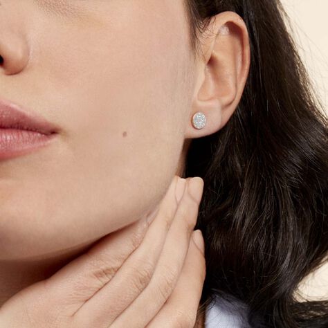 Boucles D'oreilles Puces Eryne Or Jaune - Clous d'oreilles Femme | Histoire d’Or