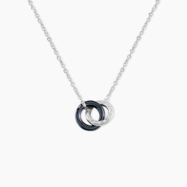 Collier Dina Argent Blanc Céramique Et Oxyde De Zirconium - Colliers fantaisie Femme | Histoire d’Or