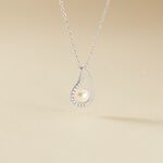 Collier Akiko Argent Blanc Perle De Culture Et Oxyde De Zirconium - Colliers fantaisie Femme | Histoire d&rsquo;Or