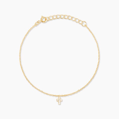 Bracelet Siem Argent Jaune Oxyde De Zirconium - Bracelets Femme | Histoire d&rsquo;Or