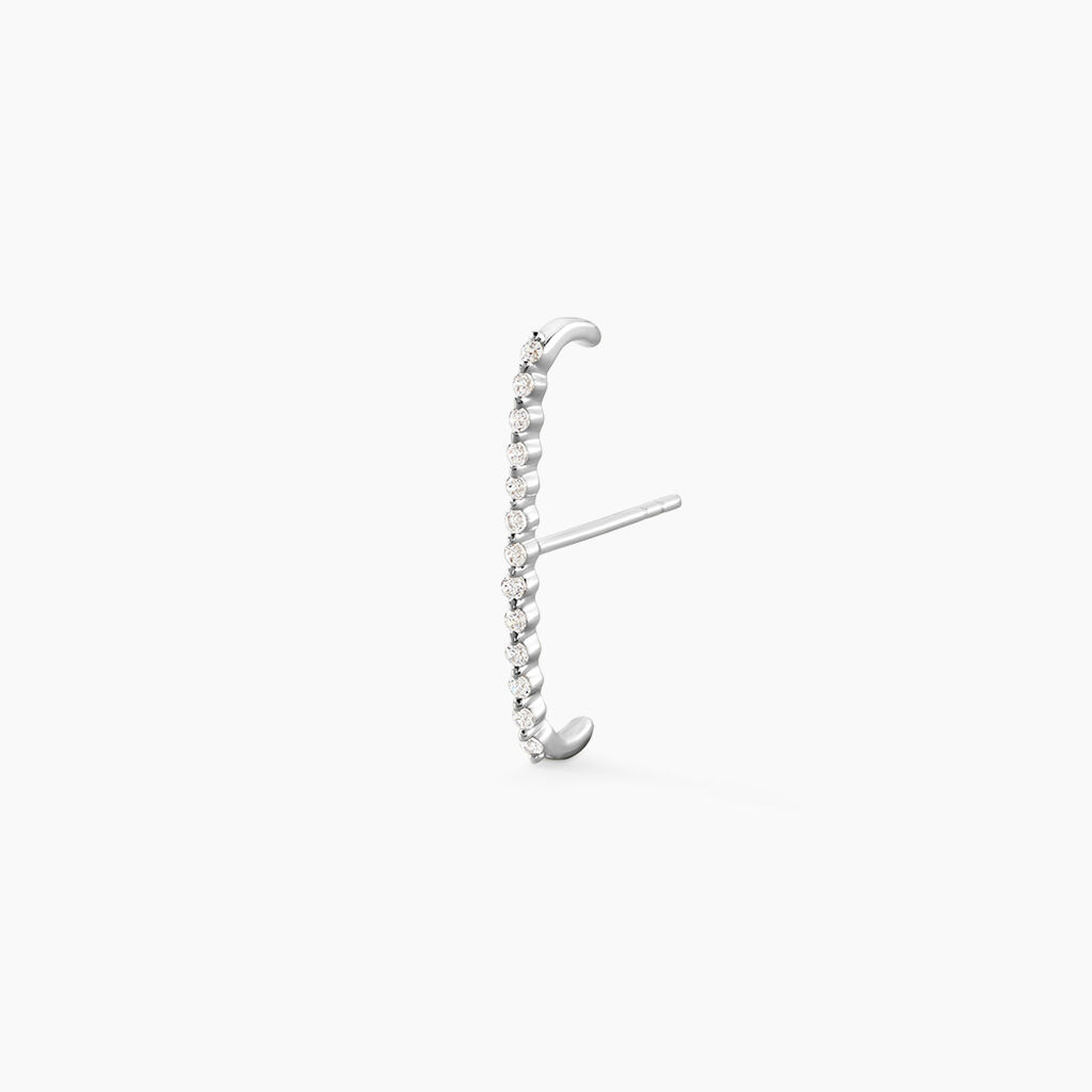 Bijoux D'Oreilles Magma Argent Blanc Oxyde De Zirconium - Boucles d'oreilles fantaisie Femme | Histoire d&rsquo;Or