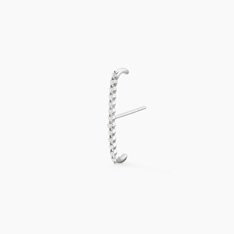 Bijoux D'Oreilles Magma Argent Blanc Oxyde De Zirconium - Boucles d'oreilles fantaisie Femme | Histoire d&rsquo;Or