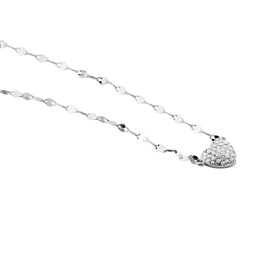 Collier Argent Blanc Varinia Oxydes De Zirconium - Colliers fantaisie Femme | Histoire d’Or