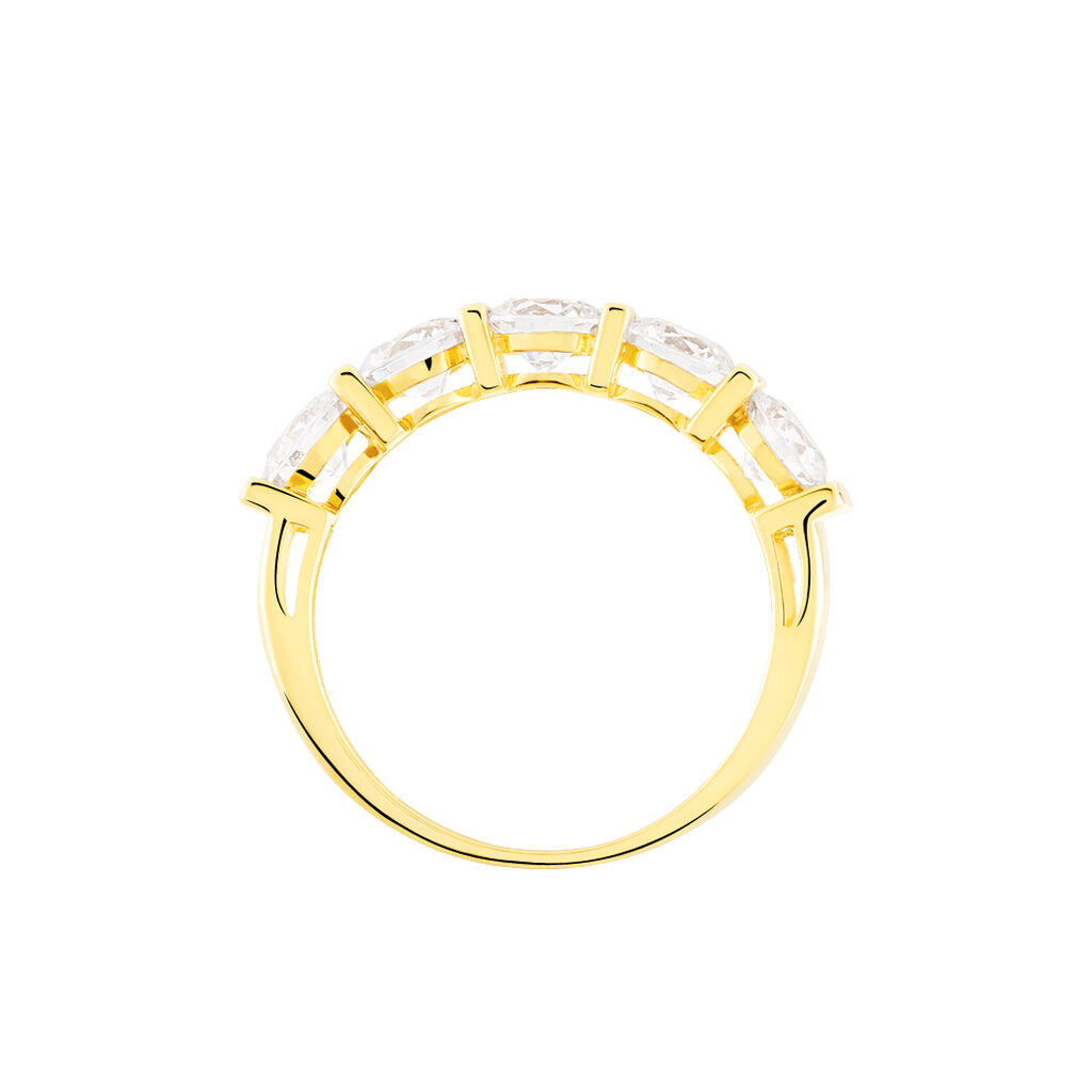 Bague Lyana Or Jaune Oxyde De Zirconium - Bagues avec pierre Femme | Histoire d’Or