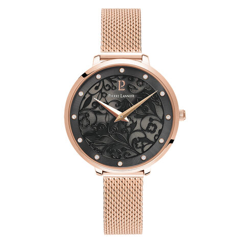 Montre Pierre Lannier Elegance Eolia Noir - Montres Femme | Histoire d’Or