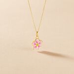 Collier Syna Fleur Or Jaune - Bijoux sans pierre Enfant | Histoire d&rsquo;Or