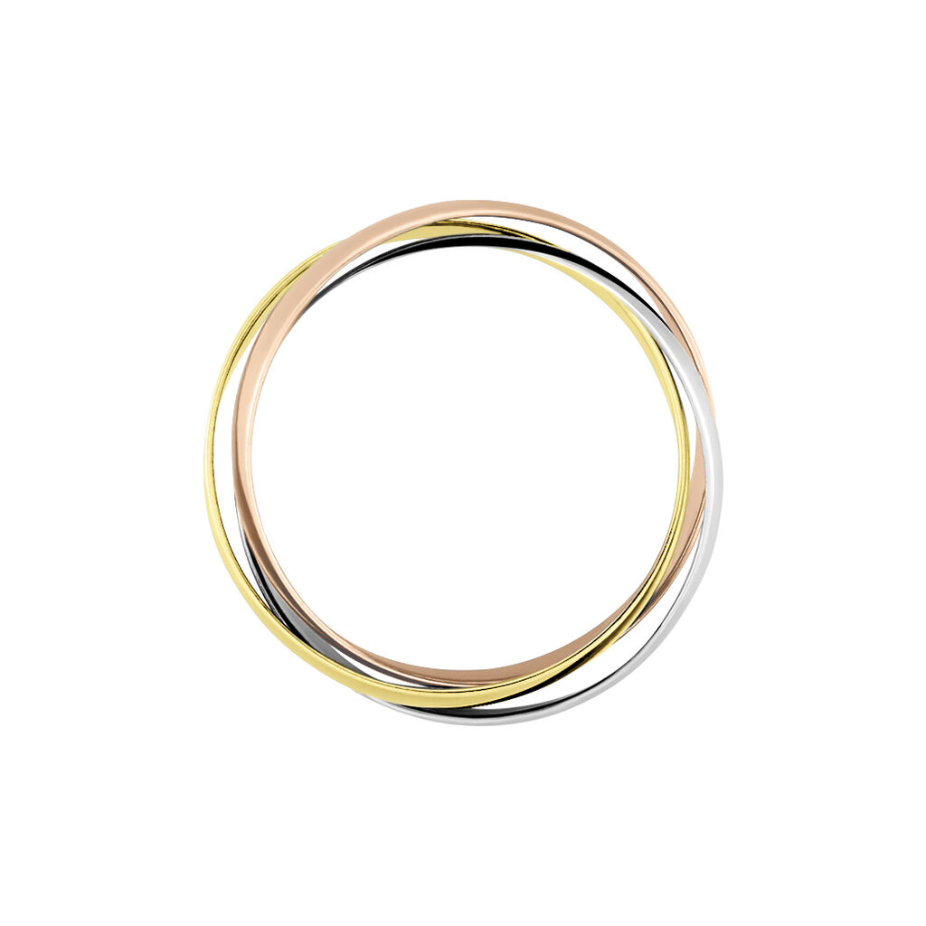 Alliance Entrelacee Ruban Plat Or Tricolore - Alliances Unisex | Histoire d&rsquo;Or