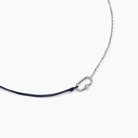 Collier Infini Pop Argent Blanc Oxyde De Zirconium - Colliers fantaisie Famille | Histoire d&rsquo;Or