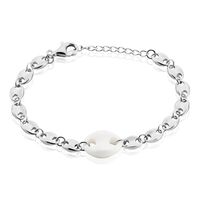 Bracelet Ashoka Argent Blanc Céramique