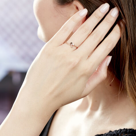 Bague Zenia Argent Rose - Bagues fantaisie Femme | Histoire d’Or