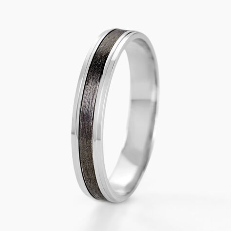 Alliance Mariaye Argent Blanc - Alliances Homme | Histoire d’Or