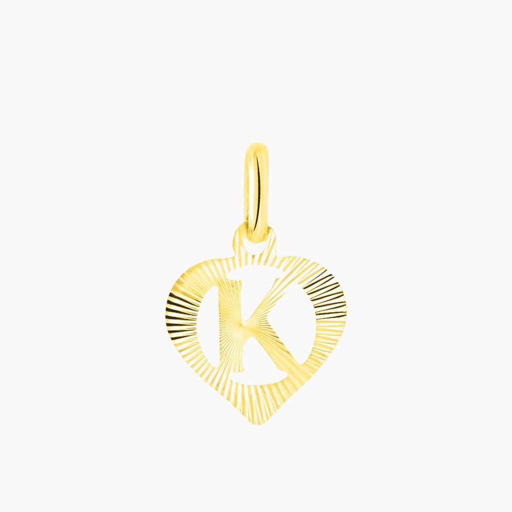 Pendentif Eudocie Coeur Lettre Or Jaune - Pendentifs Famille | Histoire d’Or