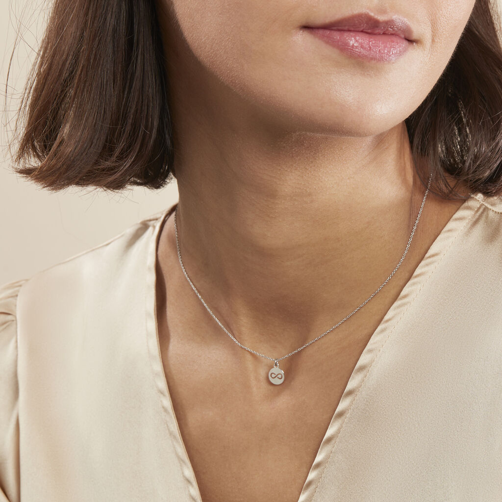Collier Shereen Argent Blanc - Colliers fantaisie Femme | Histoire d’Or